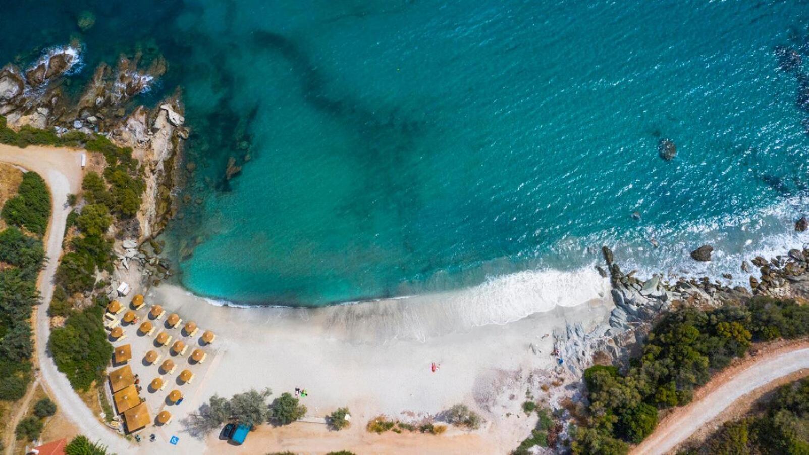 Aegean Beachfront Petriaí Eksteriør billede